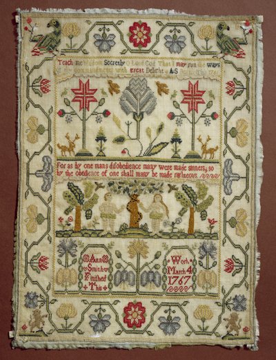 Sampler, 1766-67, by Ann Smith, English by Unbekannt Unbekannt
